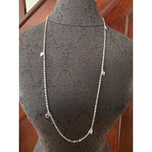 Sarah Coventry Party Hearts Silver Heart Charm Necklace